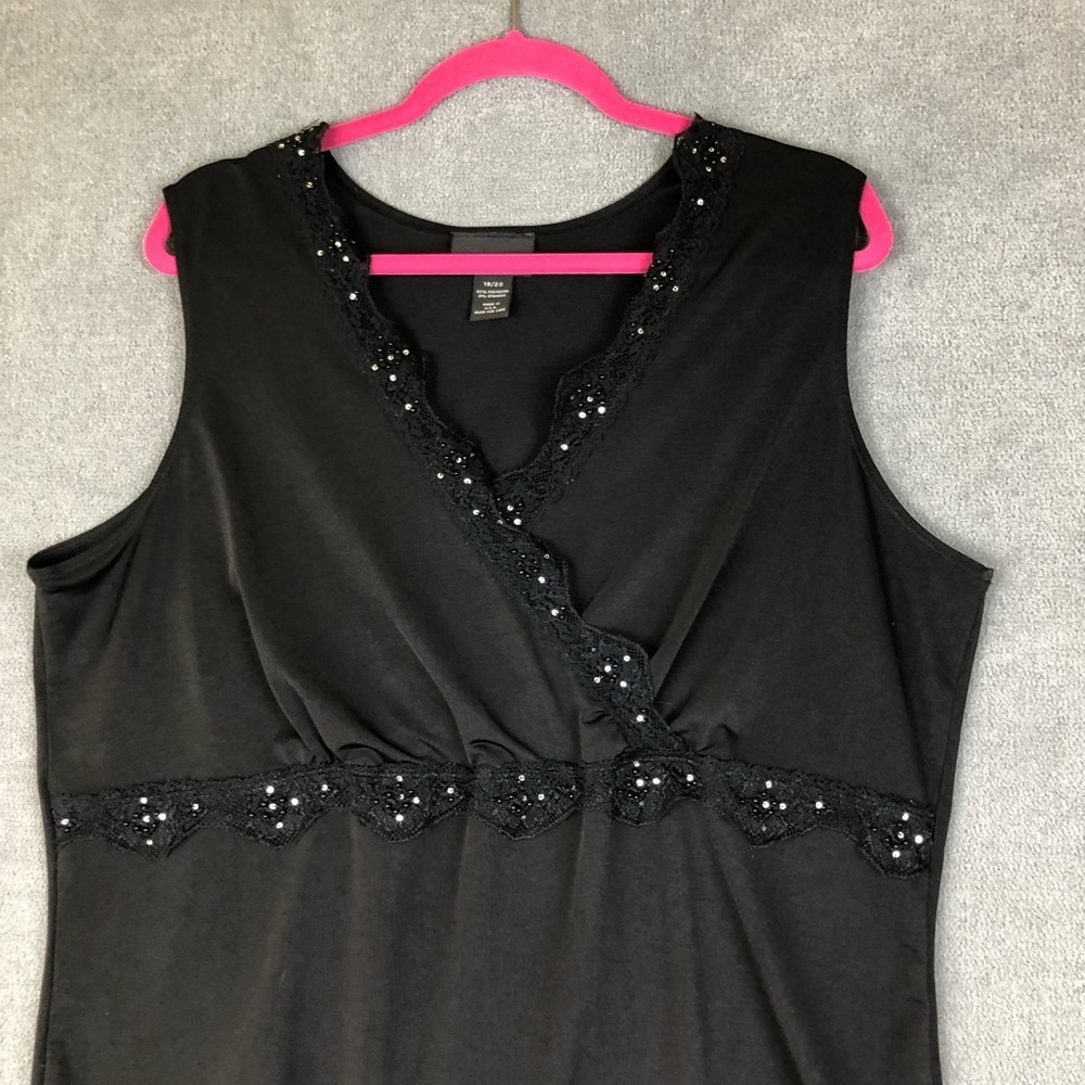 Lane Bryant y2k babydoll sleeveless top size 18/20 - Picture 2 of 6
